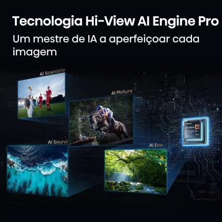Smart TV Hisense 100U7SE 100" (253 cm) MiniLED QLED 4K 165Hz Dolby Vision IQ Hi-View AI Engine PRO VIDAA U9