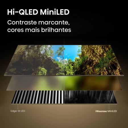 Smart TV Hisense 75U7SE 75" (189 cm) MiniLED QLED 4K 144Hz Dolby Vision IQ IMAX Enhanced VIDAA U9