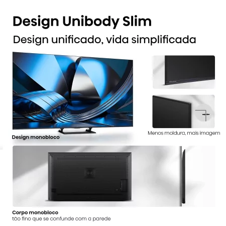 Smart TV Hisense 75U7SE de 75" (189 cm) MiniLED QLED 4K 144Hz Dolby Vision IQ IMAX Enhanced VIDAA U9