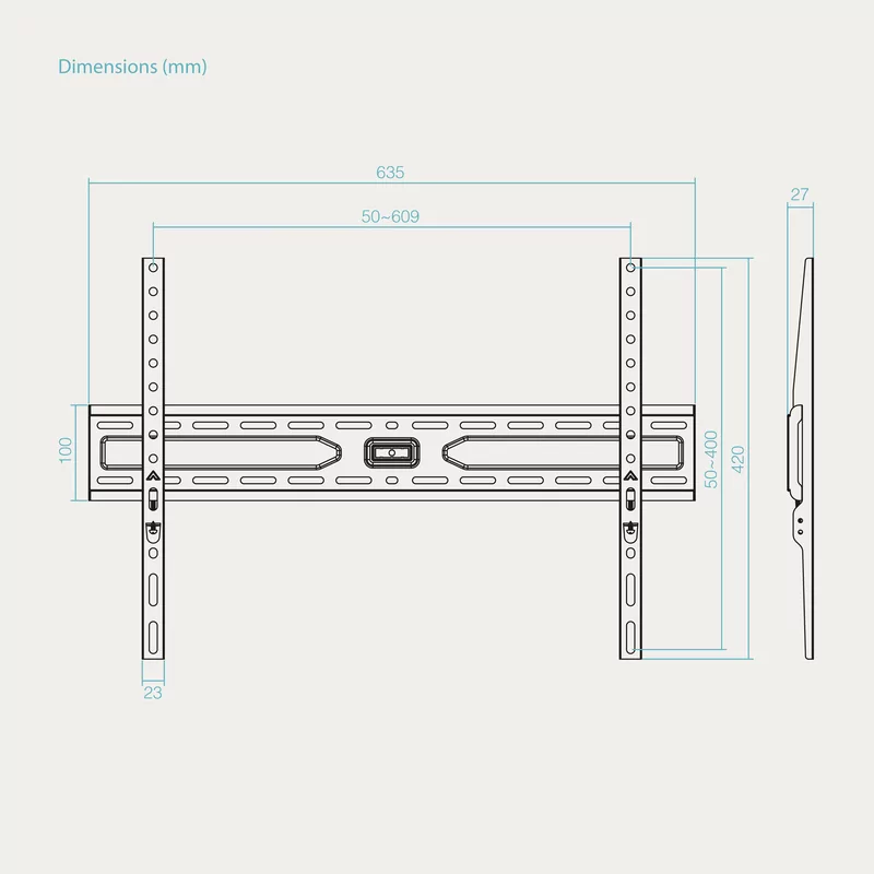 Fixed Wall Mount 37-86'' - LP1050F-B TOOQ - Up to 45kg