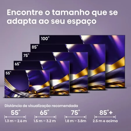 Smart TV Hisense 55U7S PRO 55" (139 cm) MiniLED QLED 4K 165Hz Dolby Vision IQ IMAX Enhancer VIDAA U9.5