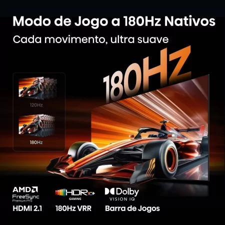 Smart TV Hisense 75UR9S de 75" (189 cm) RGB MiniLED 4K 180Hz Dolby Vision IQ IMAX Enhancer VIDAA U9.5