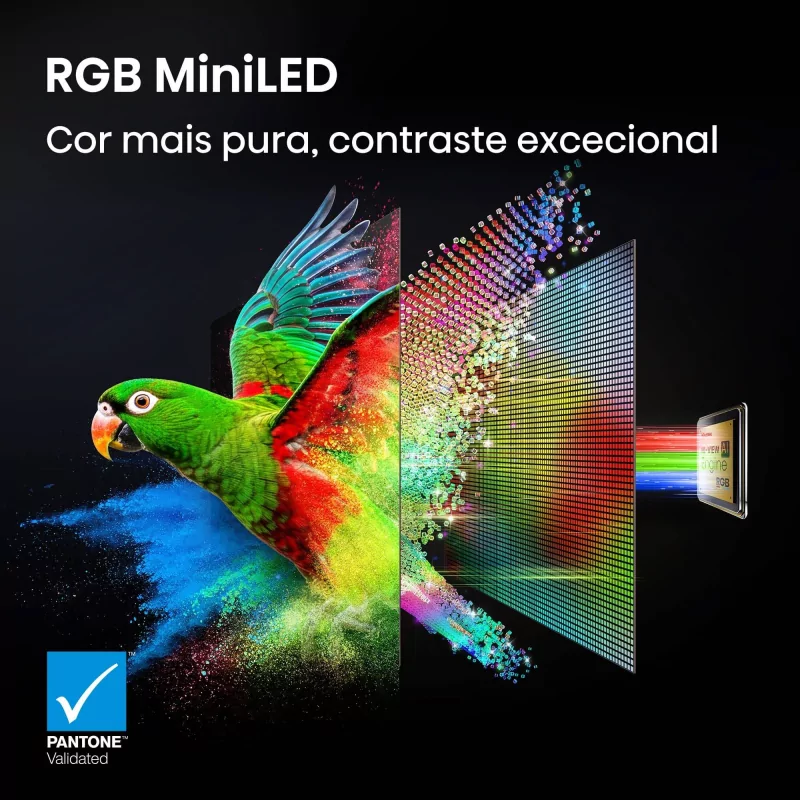 Smart TV Hisense 75UR9S de 75" (189 cm) RGB MiniLED 4K 180Hz Dolby Vision IQ IMAX Enhancer VIDAA U9.5