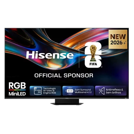 Smart TV Hisense 85UR9S 85" (215 cm) RGB MiniLED 4K 180Hz Dolby Vision IQ IMAX Enhancer VIDAA U9.5