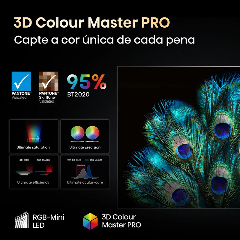 Smart TV Hisense 116UXQ 116" (293 cm) RGB MiniLED 4K 165Hz Dolby Vision IQ IMAX Enhancer VIDAA U9