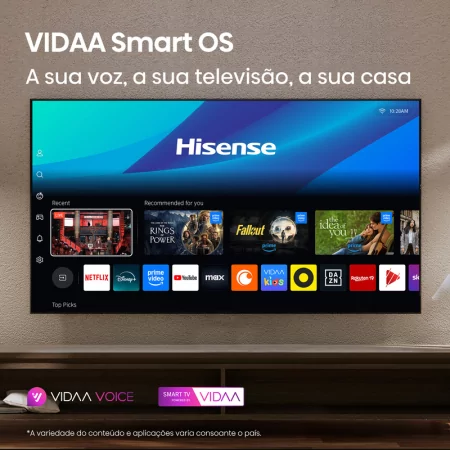 Smart TV Hisense 116UXQ de 116" (293 cm) RGB MiniLED 4K 165Hz Dolby Vision IQ IMAX Enhancer VIDAA U9