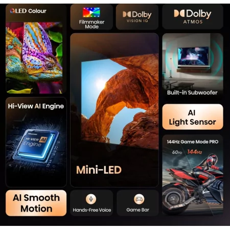 Hisense 75U7Q - Mini LED ULED 4K Smart TV 75"