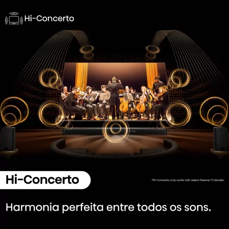 Barra de sonido Hisense AX AX5140Q de 600 W - 5.1.4 canales, Dolby Atmos, DTS Virtual: X, Hi-Concerto, EzPlay