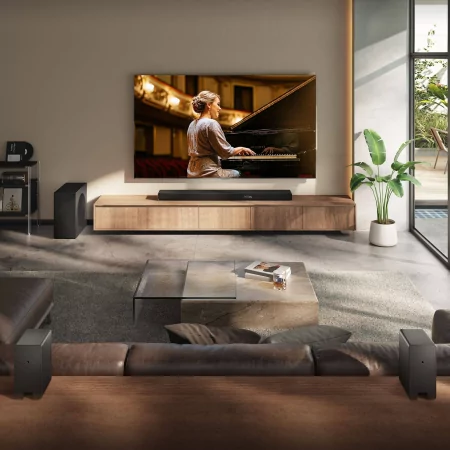 Barra de sonido Hisense AX AX5140Q de 600 W - 5.1.4 canales, Dolby Atmos, DTS Virtual: X, Hi-Concerto, EzPlay