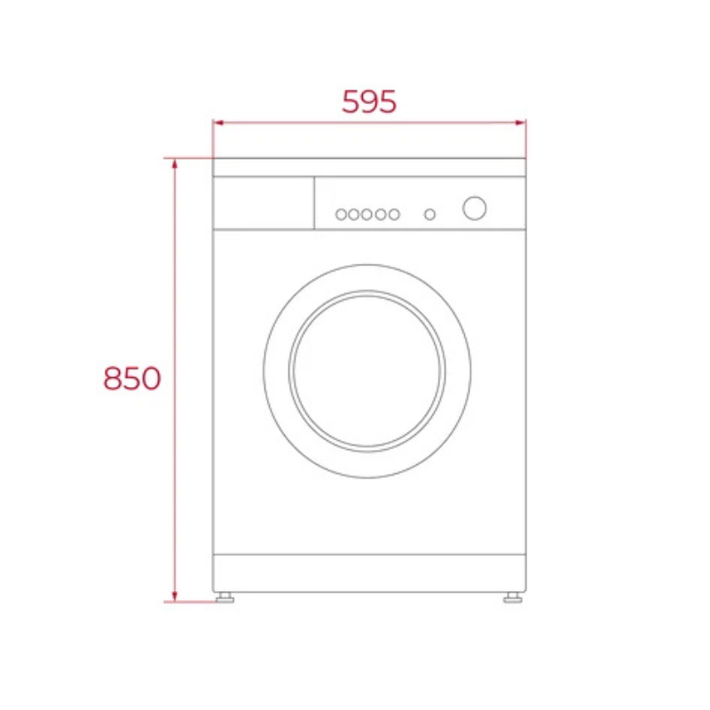 Lavadora de Ropa Teka - (8Kg - 15 Programas - Clase A - Blanca) - WMK 40840 WH