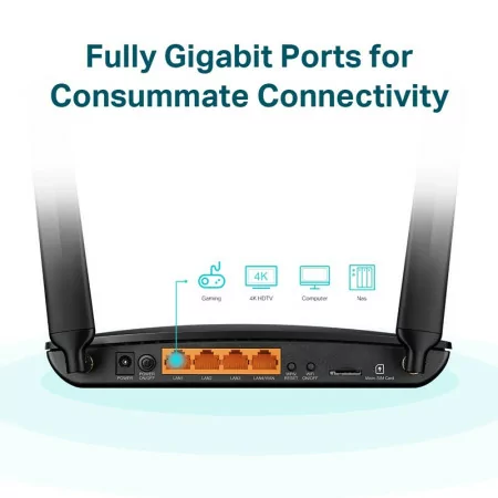 Router 4G+ LTE Wi-Fi Archer MR600 AC1200 Dual Band com 2 Antenas e OneMesh™ - TP-Link​