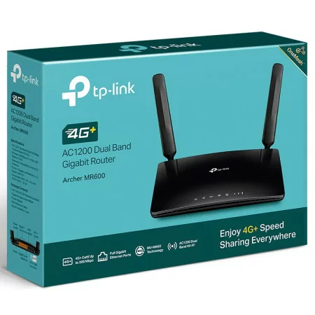 Router 4G+ LTE Wi-Fi Archer MR600 AC1200 Dual Band com 2 Antenas e OneMesh™ - TP-Link​