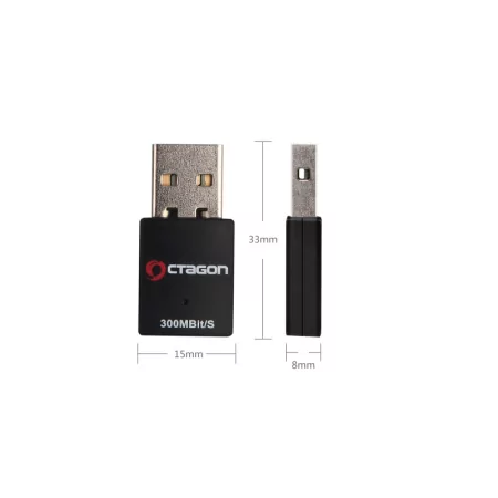 Adaptador Wi-Fi Octagon WL088 OPTIMA WLAN 300 Mbit/s - USB 2.0 - Blister