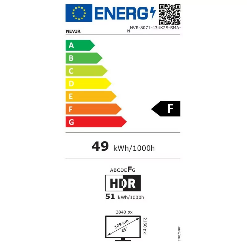 Smart TV 43 Nevir Android - 43K2S - 4K (2022)