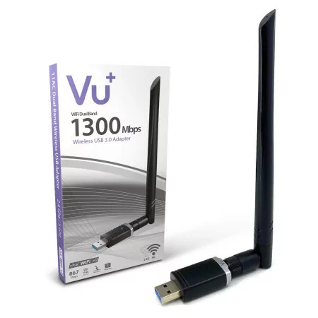 VU+ Antena Wireless USB 3.0 Dual Band 1300 Mbps inkl. 6 dBI