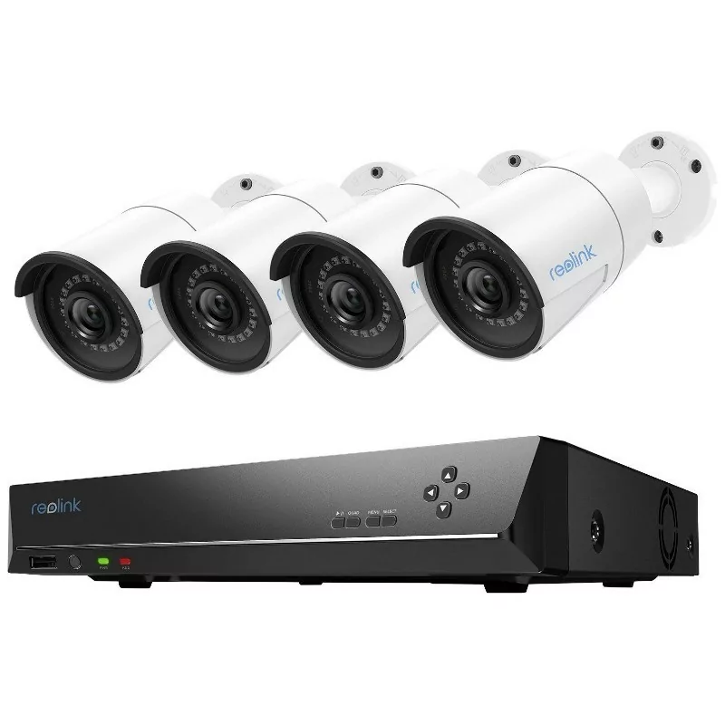 Kit Reolink Conjunto 4 Câmaras de Vigilância - RLK8-410B4-2T-5MP