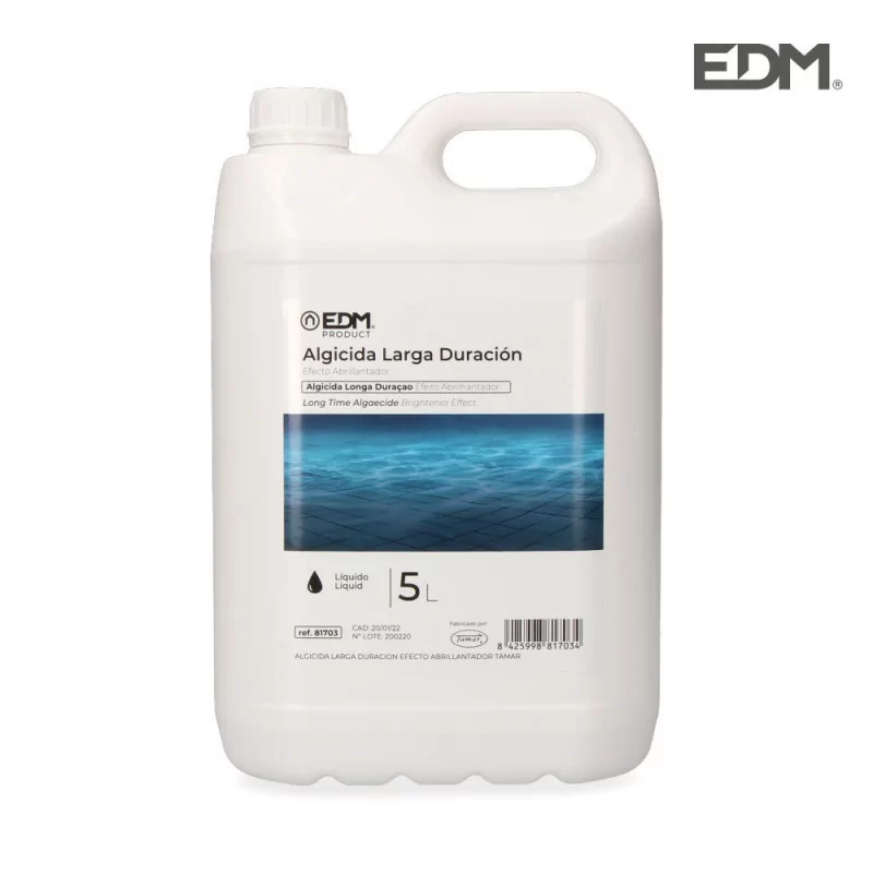 Algicida de Longa Duração EDM - Efeito Abrilhantador - 5 Litros - Fusão