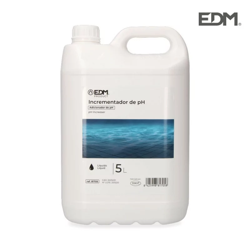 Elevador de pH Líquido EDM - 5 Litros - Fusão Elevador de pH Líquido EDM - 5 Litros - Fusão