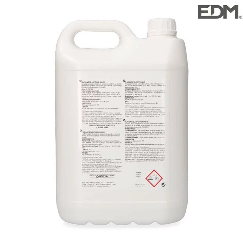 Floculante Líquido EDM - 5 Litros - Fusão