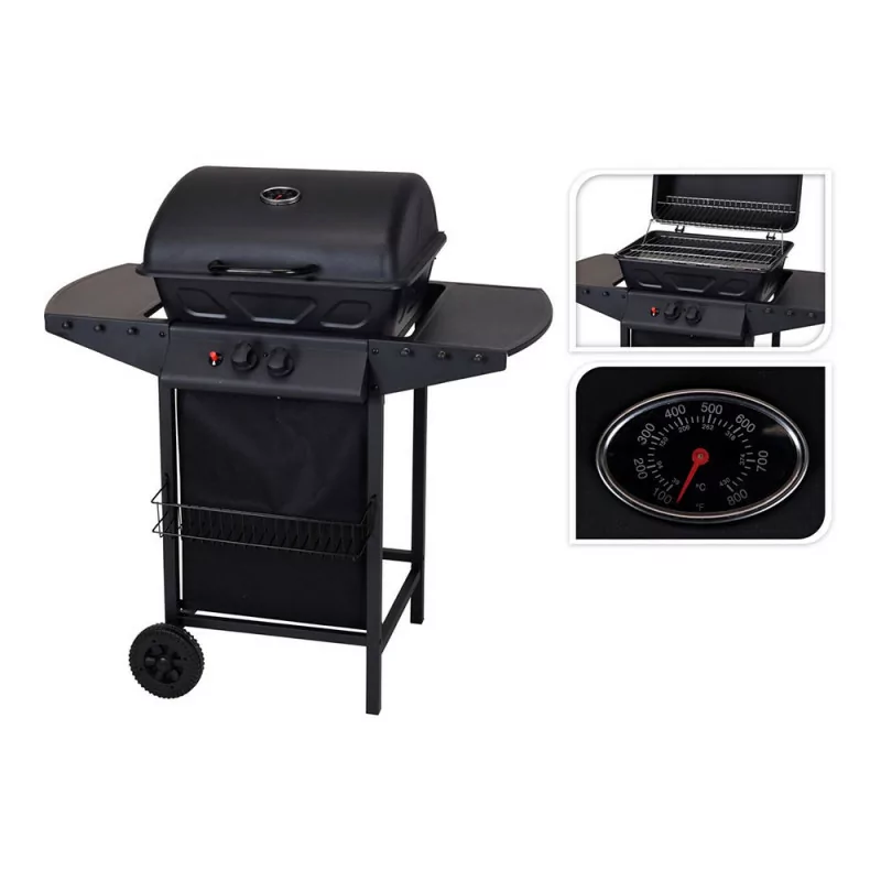 Vaggan Gas Barbecue - 2 Burners - 100x55x97cm