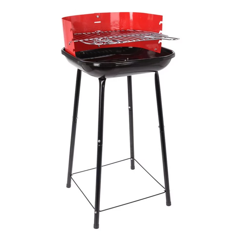 Barbacoa con Grelha - 4 Pés - 41x41x74cm