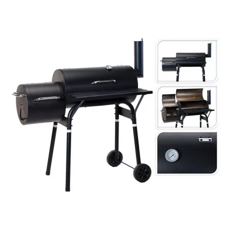 Charcoal Barbecue BBQ Grill Smoker + Smoker Jamaica