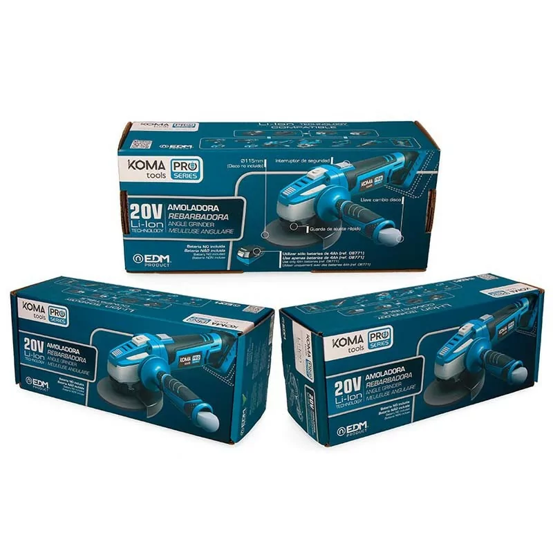 Koma Tools Pro Series Angle Grinder - 20V - 28.9 x 23.9 cm