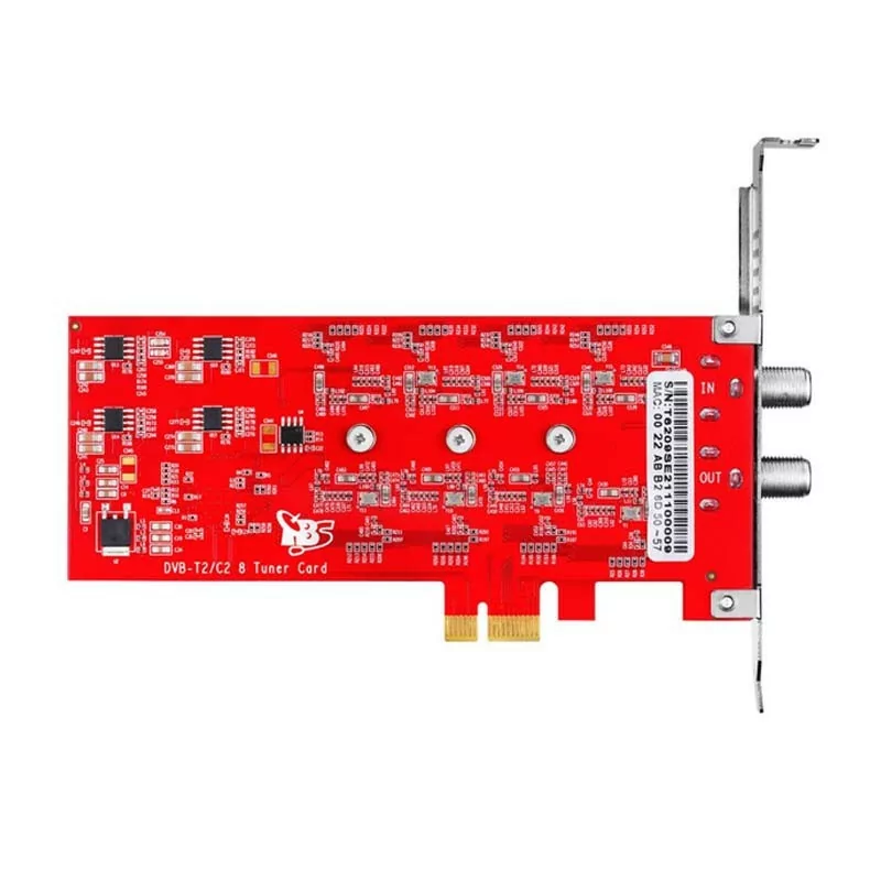 TBS DVB-T2/C2/T/C(J.83A/B/C)/ISDB-T/C /ATSC1.0 Octa TV Tuner Card