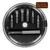 Conjunto de 7 Peças para Aparafusar Black+Decker - A7090-XJ