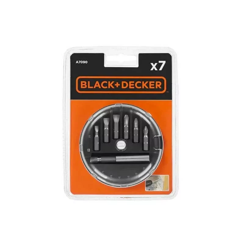 Set of 7 Black+Decker Screwdrivers - A7090-XJ