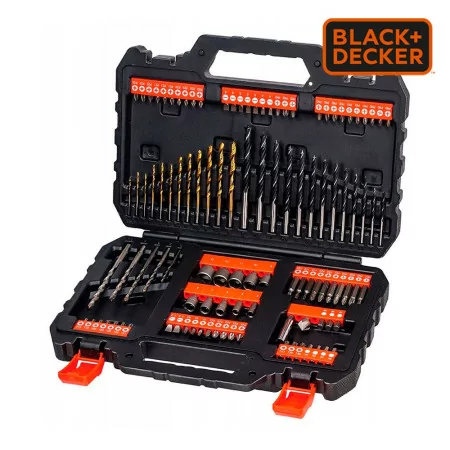 Conjunto de Perfuração e Aparafusamento Black&Decker - 109 Peças - A7200