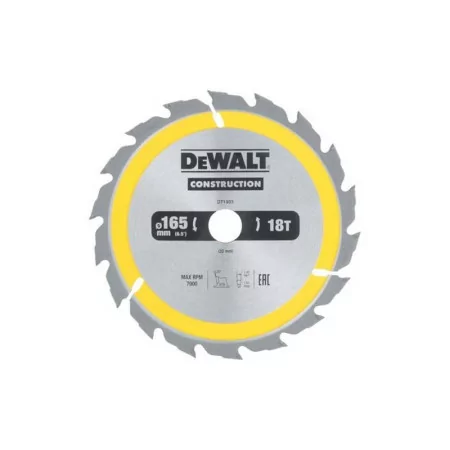 Dewalt Construction Disc - 165x20 mm - 18T (AC) DT1933-QZ