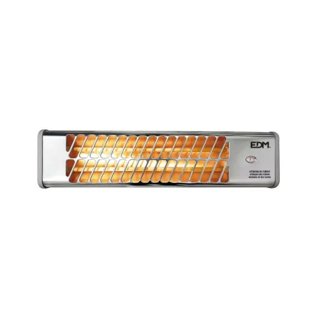 Calefactor de Quartzo EDM - Modelo Cromado - p/ Casa de Banho - 1200 W