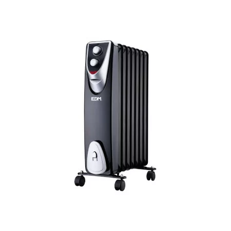 Radiador Sin Óleo EDM - Black Edition - 8 Elementos - 1.500 W