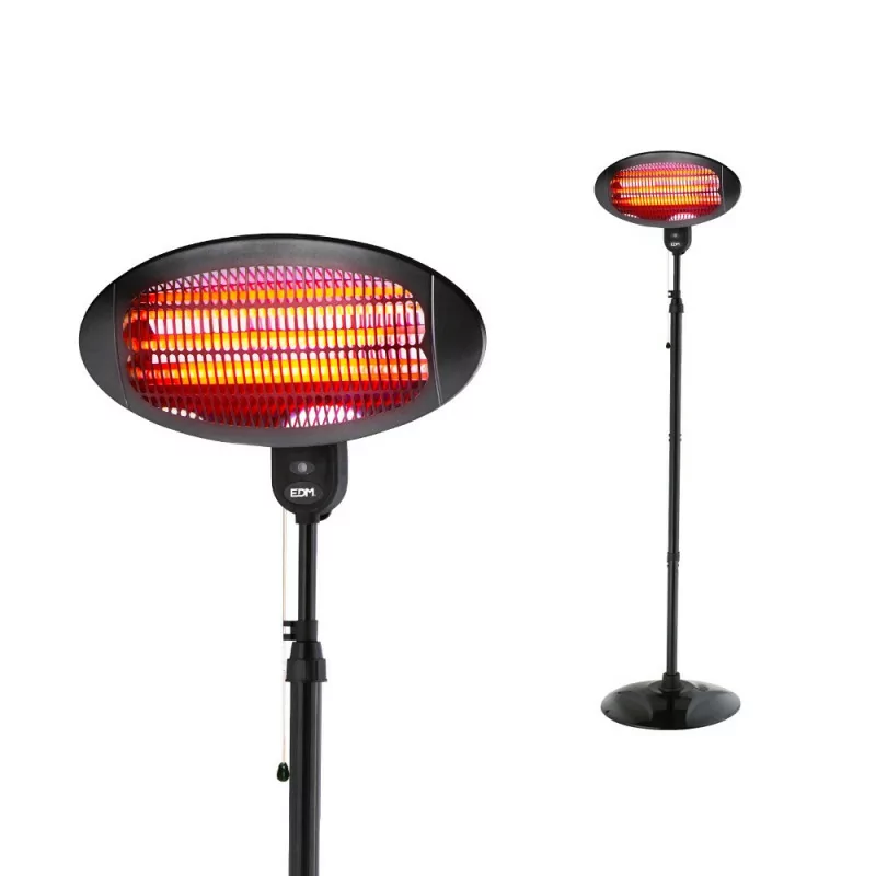 EDM Outdoor Heater w/ Adjustable Height - 2000 W EDM Outdoor Heater w/ Adjustable Height - 2000 W