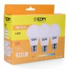 Conjunto 3 Lâmpadas Standard EDM - LED - E27 - 10 W - 810 LM - 3200 K - Luz Quente