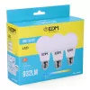 Conjunto 3 Lâmpadas Standard EDM - LED - E27 - 10 W - 810 LM - 6400K - Luz Fria