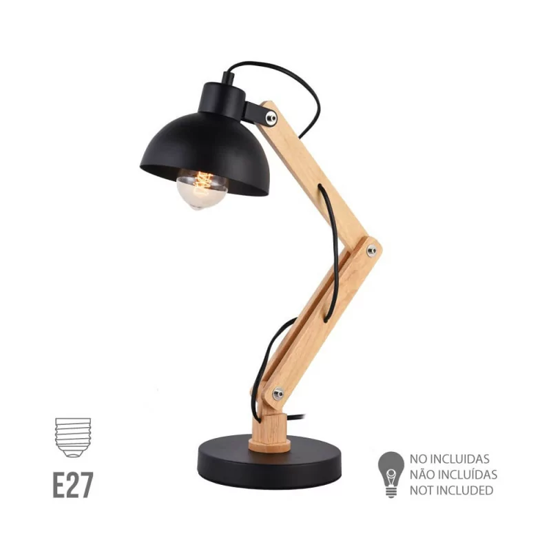 EDM Architect Type Lamp - E27 - Black