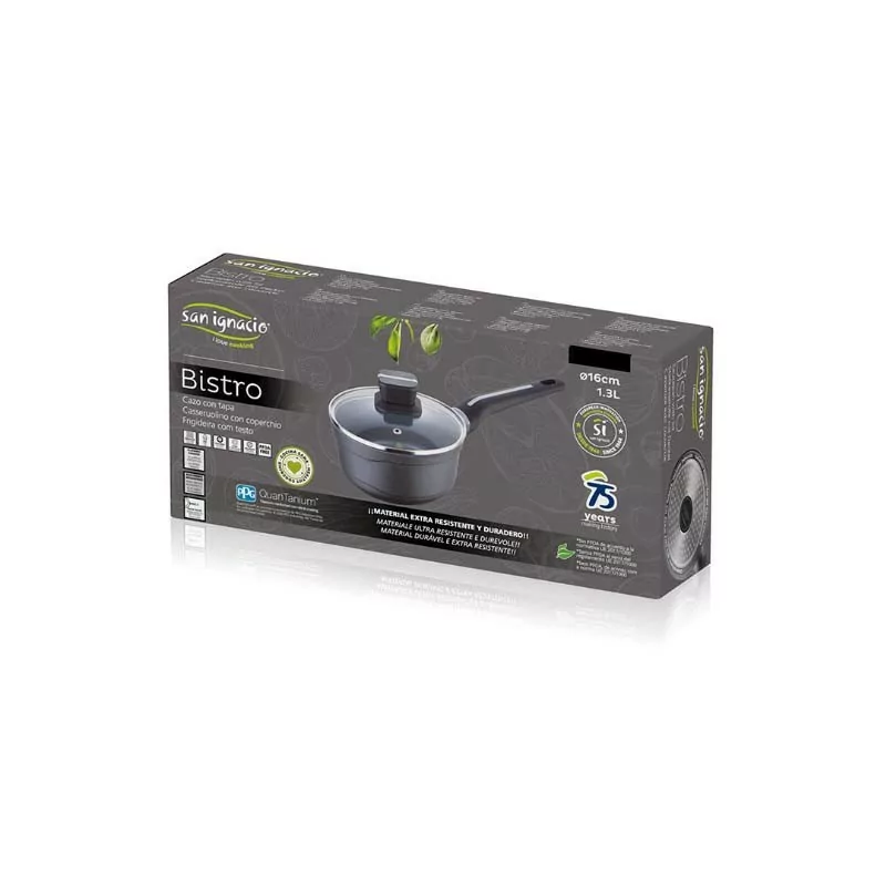 Tacho San Ignacio Bistro - 16 x 8.0 cm - Cast Aluminum - w/ Lid - Gray - SG6424