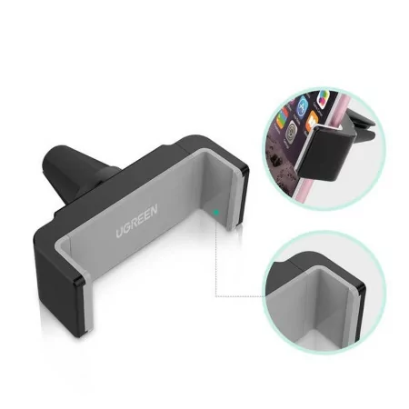 Ugreen Car Vent Cell Phone Holder - 3.5"-6.5" - Black