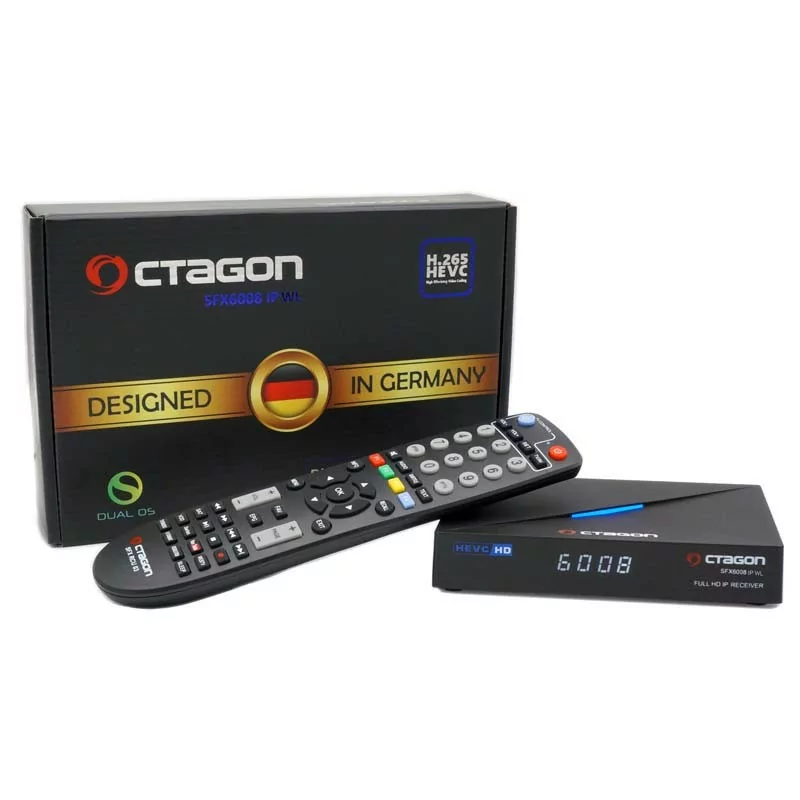 Octagon SFX6008WL IPTV H.265 HD Wi-Fi - Multiboot Definesat + Enigma 2 Linux