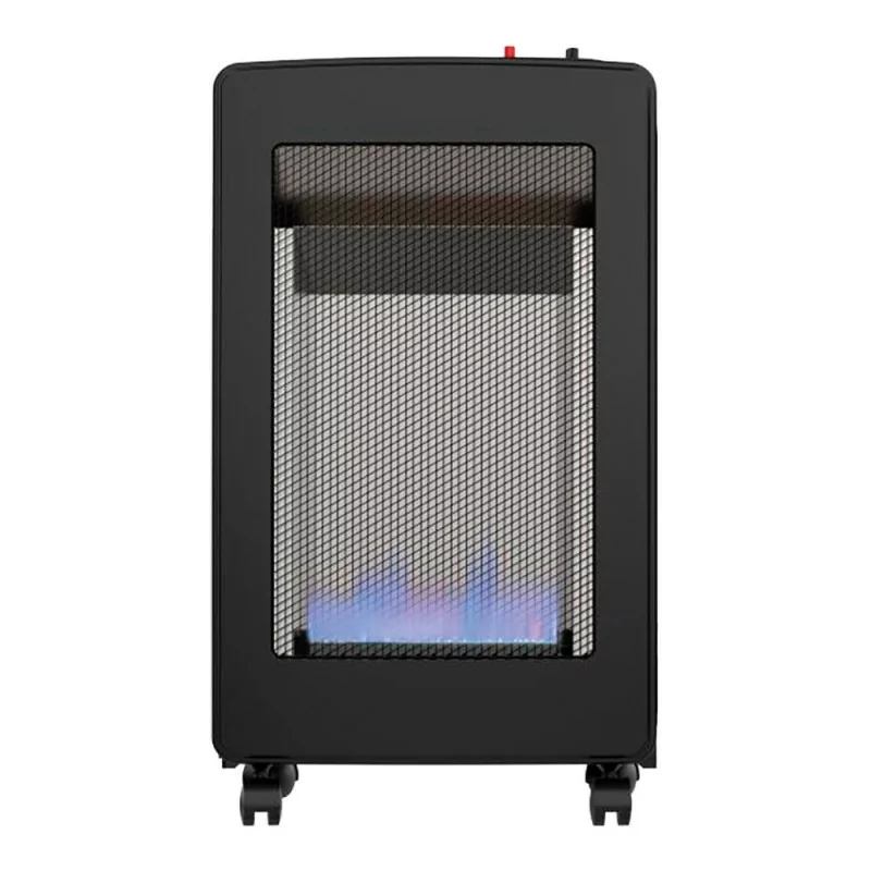 Calefactor a Gas Interior Fulmo - Chama Azul - Dobrável - Negro