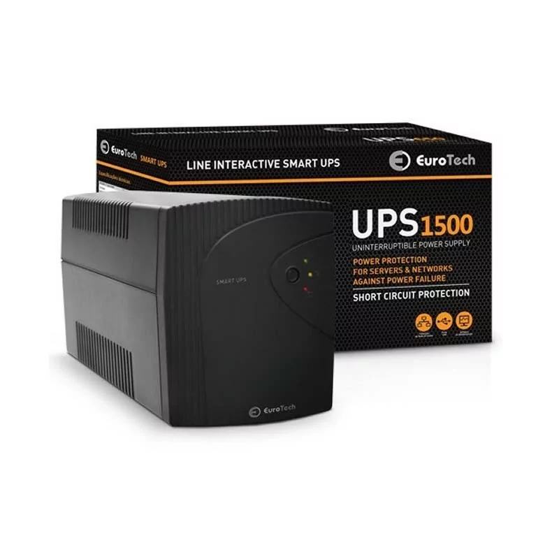 UPS Interativa Eurotech - 1500 VA - 900 W - UPS1500EU