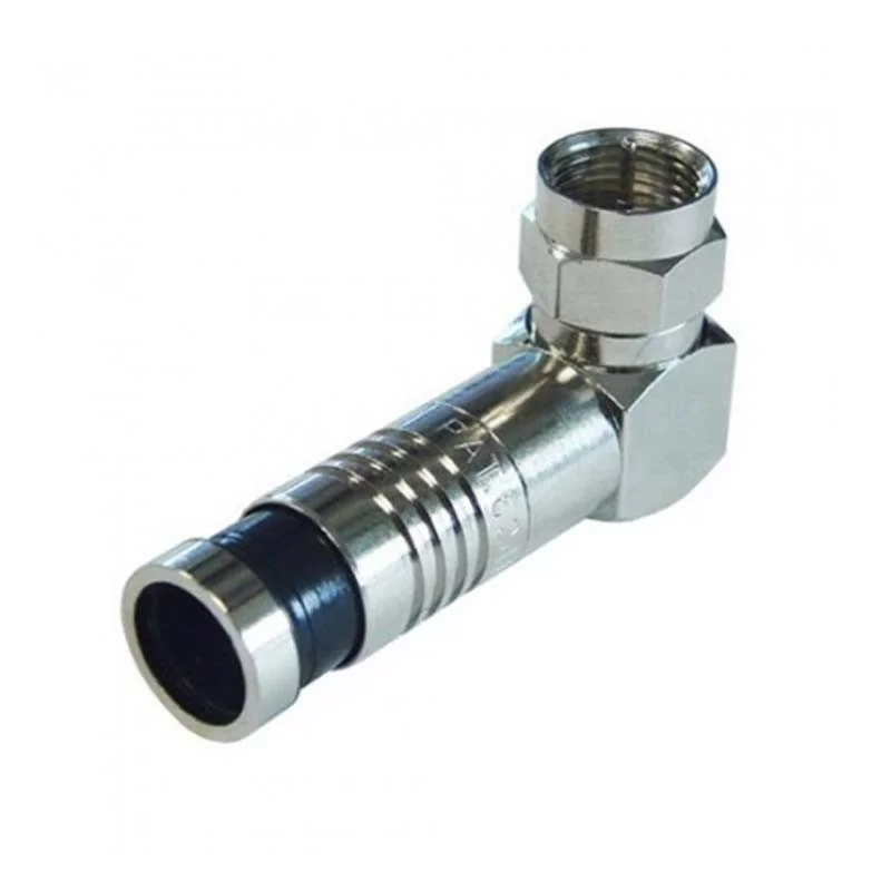 Plug Type F 90º Compression - FCM90º - Bag 12 Pieces