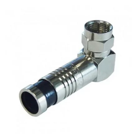 Ficha Tipo F 90º Compressão - FCM90º - Saco 12 Peças