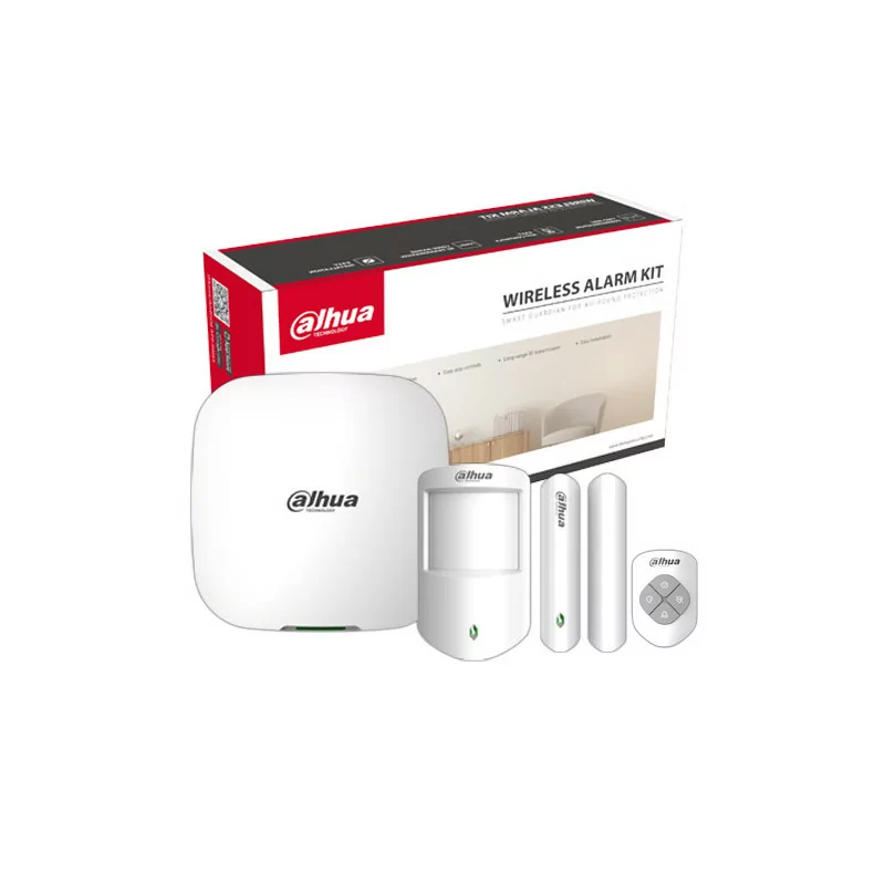 Kit de Intrusão Via-Rádio Dahua - Kit Alarme Basic - ARC3000H-03-GW2