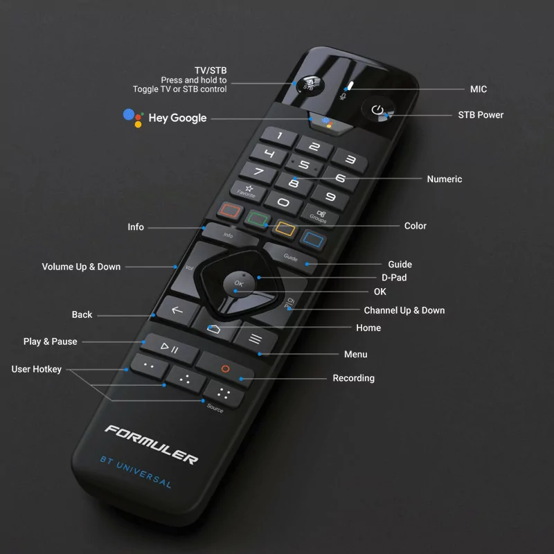 Universal Voice Control - Formuler - GTV-BT1