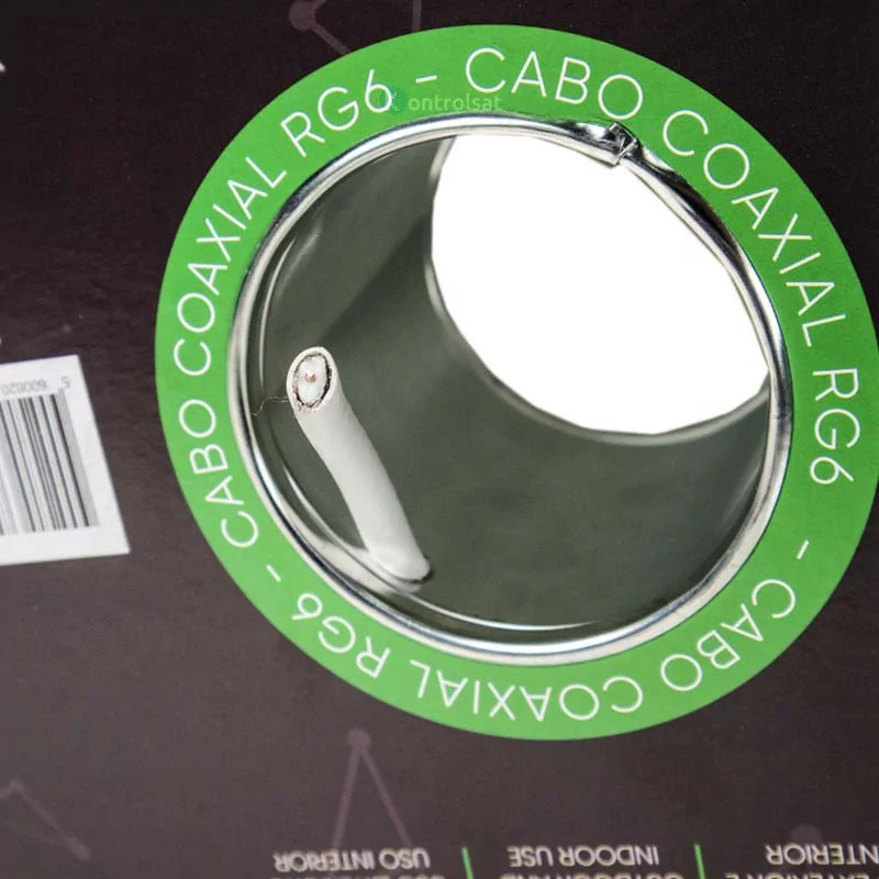 Cabo Coaxial RG6 Branco - 100M - Idealsat