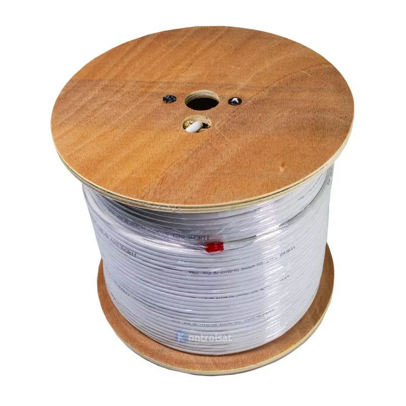 Cabo Coaxial RG6 Branco - 300M - Idealsat