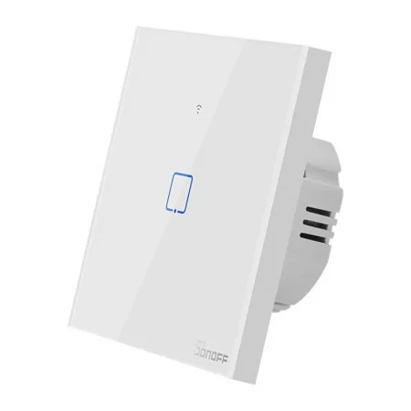 Interruptor Inteligente Wi-Fi RF Sonoff - T1EU1C-TX - 1 Zona Touch - Blanco